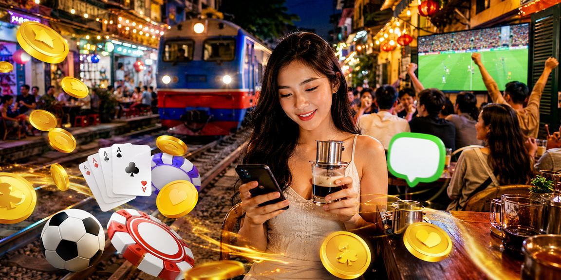 Người chơi tại Hà Nội thưởng thức card game cùng cà phê Việt Nam